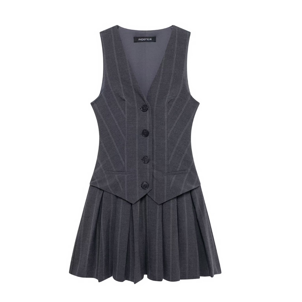 Gray Mini Dress